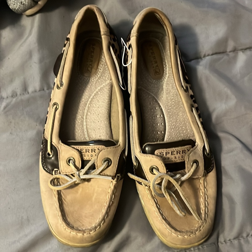 TWO pairs Sperry boat shoes — like new — $15 for both pairs